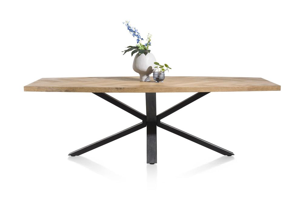 Eetkamertafel METALUXE - Railway Brown HEH 45660RWB