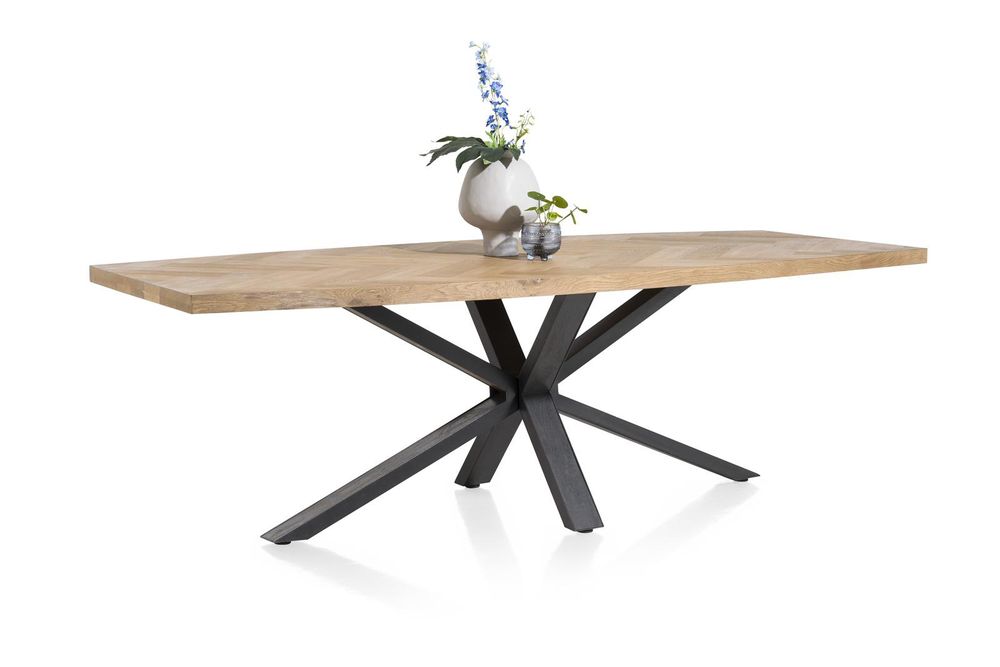 Eetkamertafel METALUXE - Railway Brown HEH 45660RWB