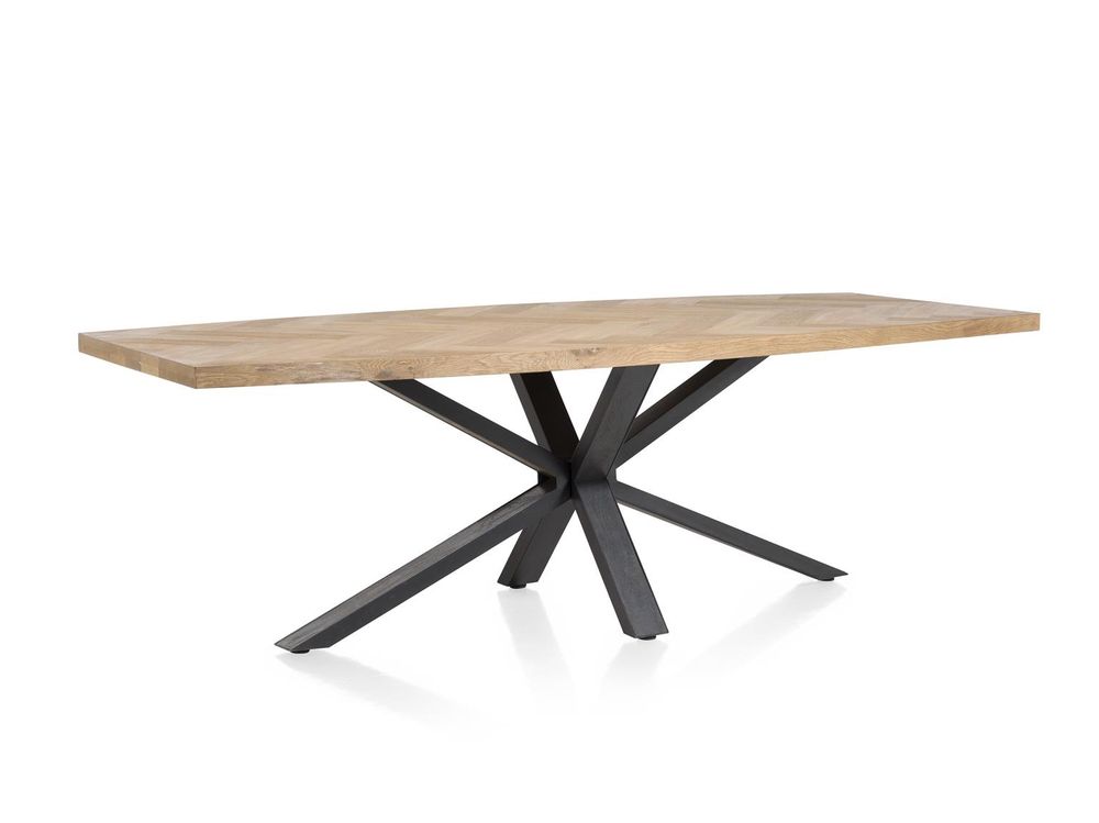 Eetkamertafel METALUXE - Railway Brown HEH 45660RWB