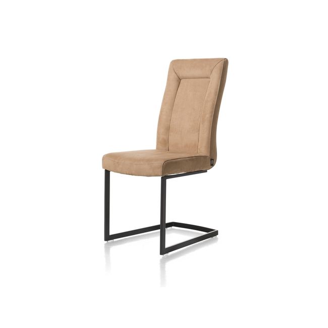 Stoel MALENE met swingframe - Nubucco donkerbruin