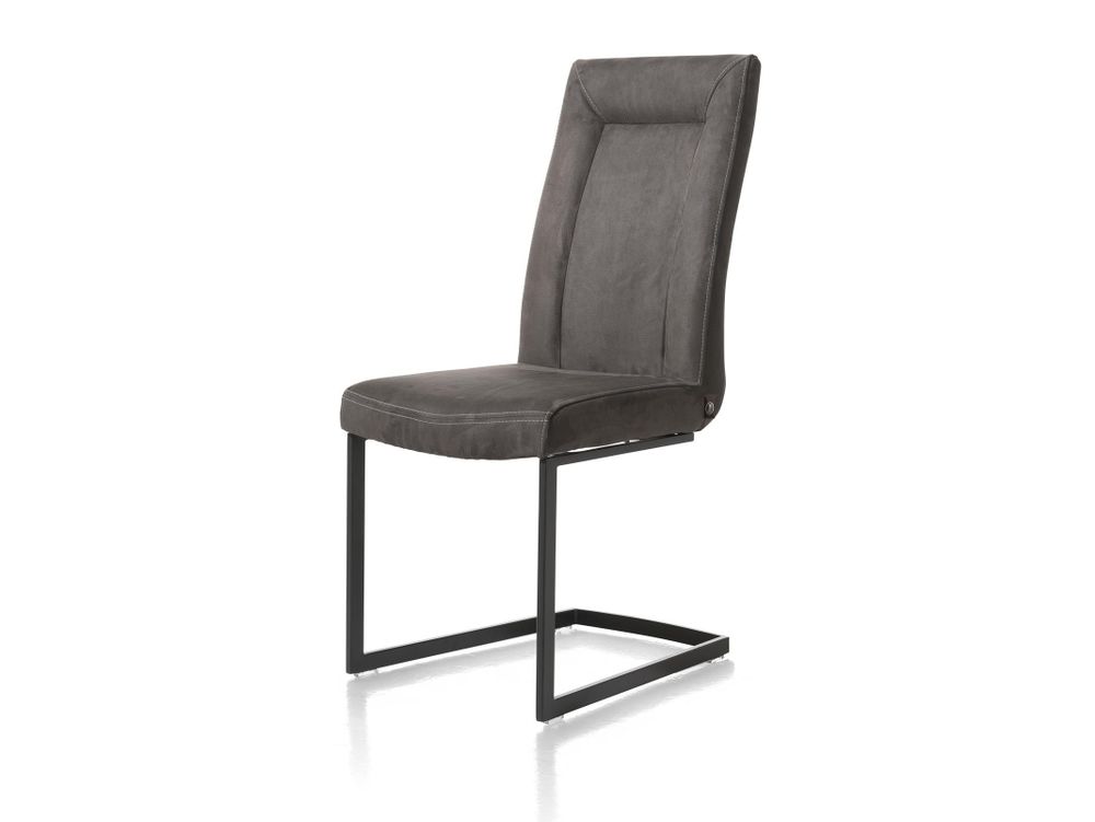 Stoel MALENE met swingframe - Nubucco camel HEH 36986DBR