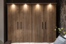 Kleerkast BRAXTON 4 deuren - Hout/metaal MXF-197-000030