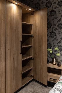 Kleerkast BRAXTON 4 deuren - Hout/metaal MXF-197-000030