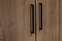 Kleerkast BRAXTON 4 deuren - Hout/metaal MXF-197-000030