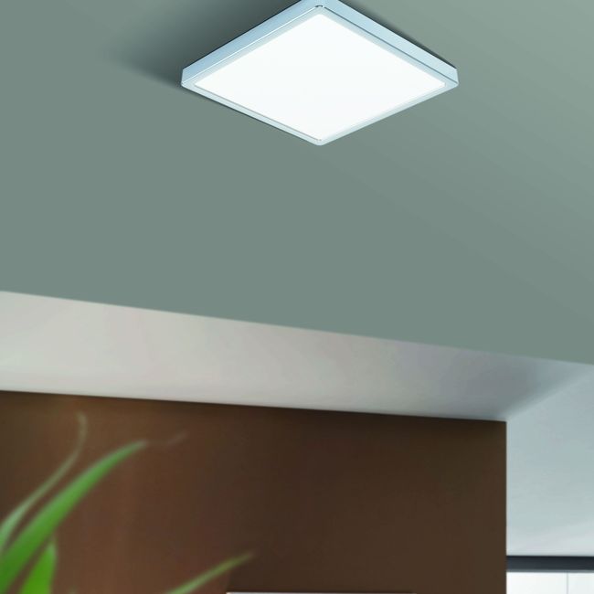 Plafondlamp FUEVA 5 vierkant - Chroom