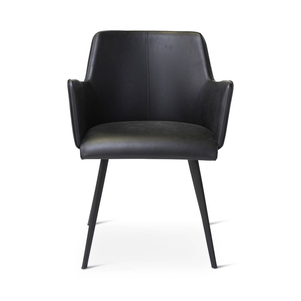 Armstoel RITA - Bruin lederlook VDC RI ASTZ