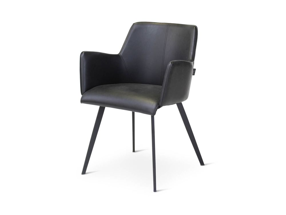 Armstoel RITA - Bruin lederlook VDC RI ASTZ