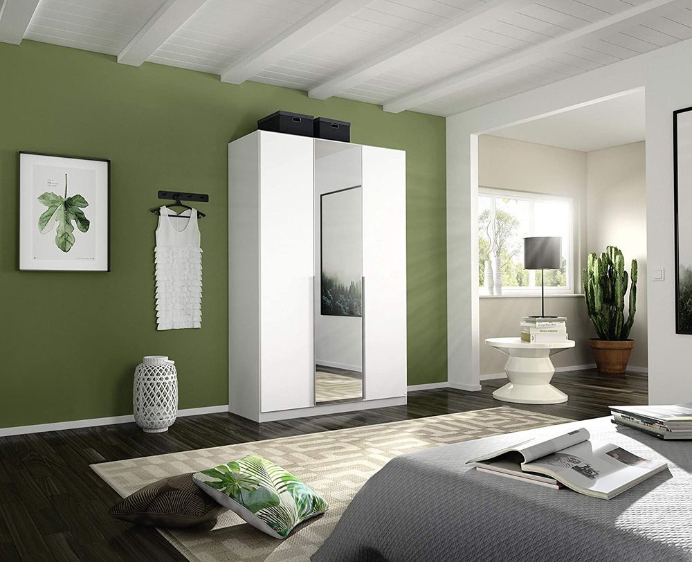 Draaideurkast ALABAMA met spiegel - Wit RCH AL5M04W