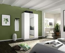 Draaideurkast ALABAMA met spiegel - Wit RCH AL5M04W