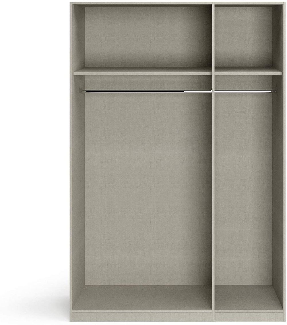 Draaideurkast ALABAMA met spiegel - Wit RCH AL5M04W