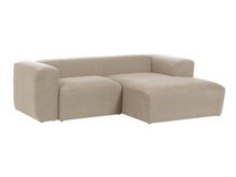 2-zit met chaise longue rechts BLOK - Beige KAV S574GR39