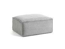 Poef BLOK - Grijs corduroy KAV S576LN15