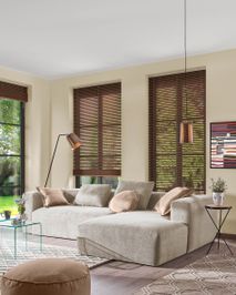 4-zit met chaise longue rechts BLOK - Beige KAV S573GR39