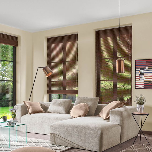 4-zit met chaise longue rechts BLOK - Beige