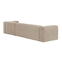 4-zit met chaise longue rechts BLOK - Beige KAV S573GR39