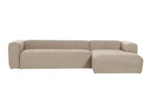 4-zit met chaise longue rechts BLOK - Beige KAV S573GR39