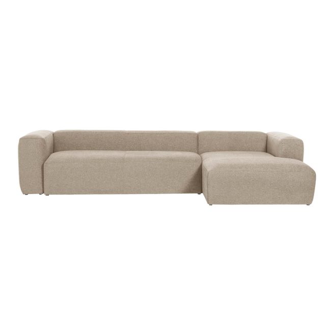 4-zit met chaise longue rechts BLOK - Beige