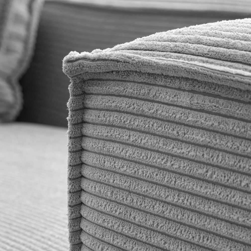 4-zit met chaise longue rechts BLOK - Grijs KAV S573LN15