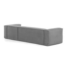 4-zit met chaise longue rechts BLOK - Grijs KAV S573LN15