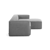 4-zit met chaise longue rechts BLOK - Grijs KAV S573LN15