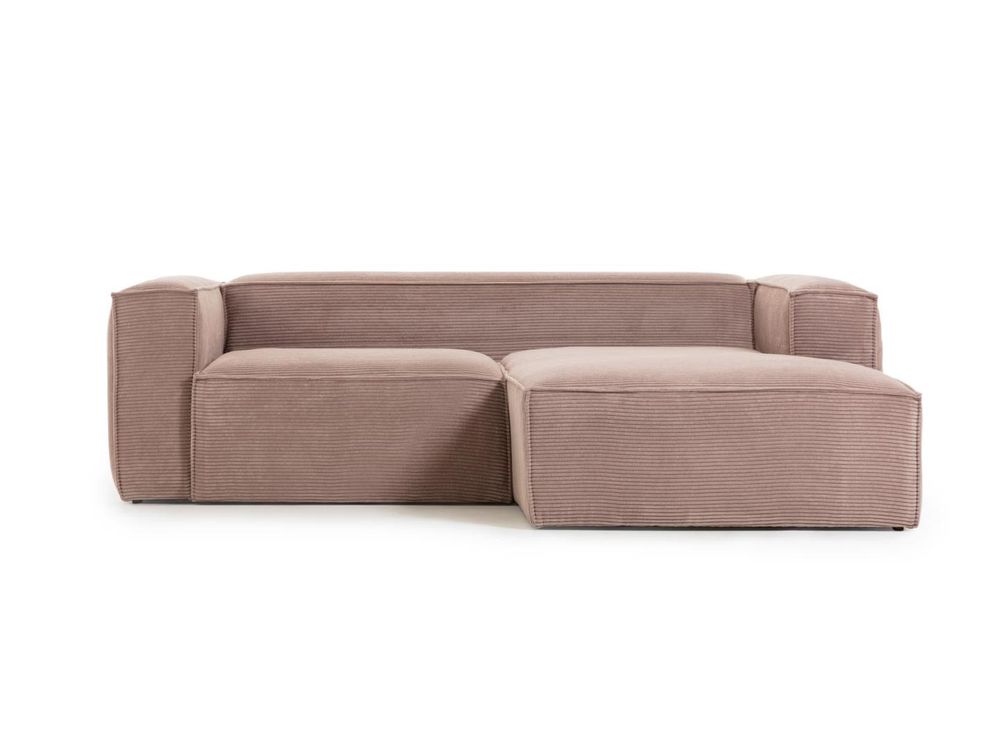 Hoekzetel BLOK - Roze corduroy KAV S574LN24