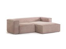 Hoekzetel BLOK - Roze corduroy KAV S574LN24