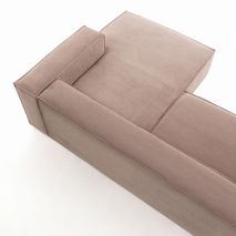 Hoekzetel BLOK - Roze corduroy KAV S574LN24