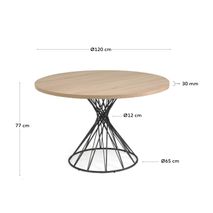 Ronde tafel NIUT - Naturel KAV CC6022M46