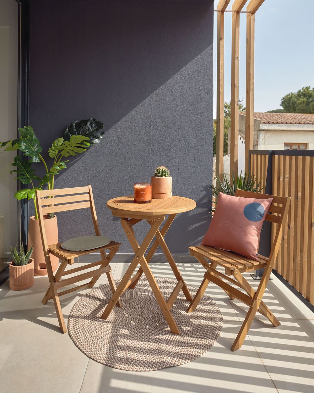 Tuinset opvouwbaar ELISIA - Acacia KAV CC2169M46