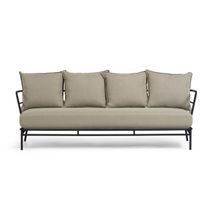 Lounge 3-zit MARELUZ - Zwart / Beige KAV S733J03