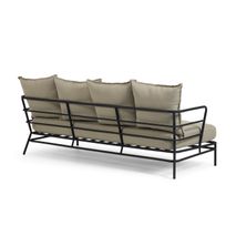 Lounge 3-zit MARELUZ - Zwart / Beige KAV S733J03