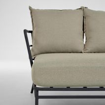 Lounge 3-zit MARELUZ - Zwart / Beige KAV S733J03