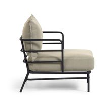 Loungefauteuil MARELUZ - Zwart / Beige KAV S734J03