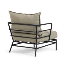 Loungefauteuil MARELUZ - Zwart / Beige KAV S734J03