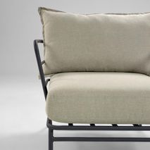 Loungefauteuil MARELUZ - Zwart / Beige KAV S734J03