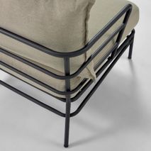 Loungefauteuil MARELUZ - Zwart / Beige KAV S734J03
