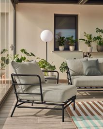 Loungefauteuil MARELUZ - Zwart / Beige KAV S734J03