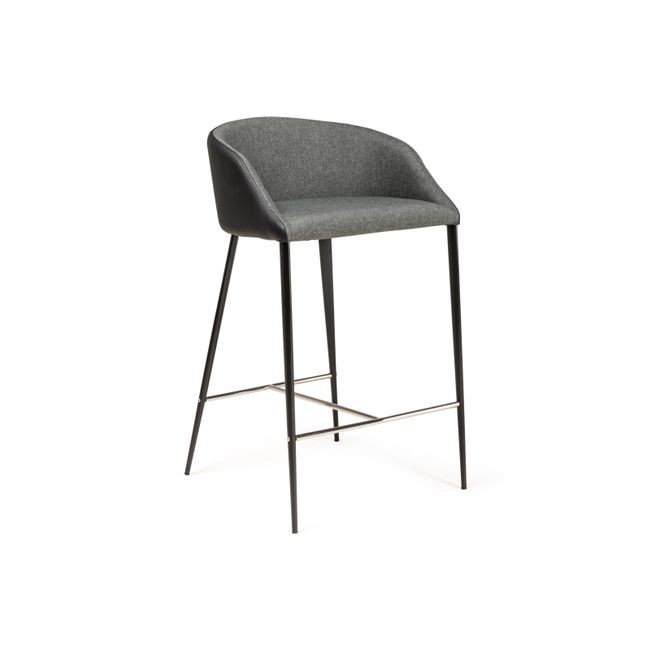 Barstoel OTIS - Zwart/grijs