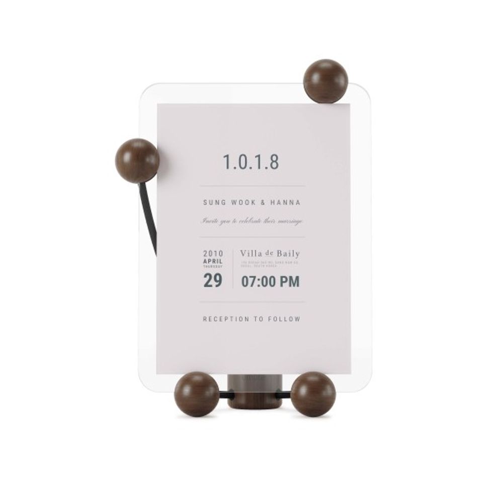 Fotokader WOODY - Walnoot/zwart UBA 1015611-048