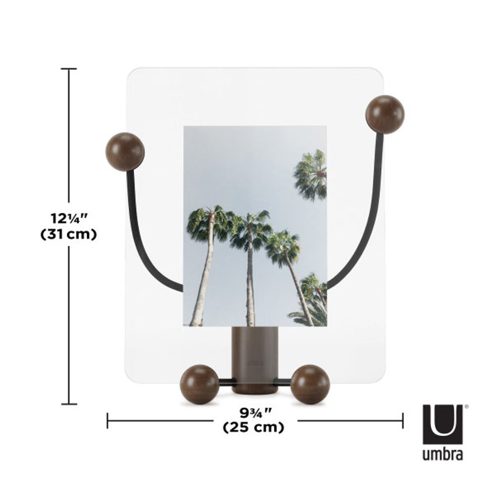 Fotokader WOODY - Walnoot/zwart UBA 1015612-048