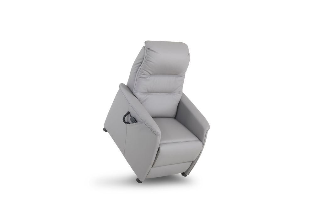 Elektrische relax CORRIDO - Grijs leder RCR CO RXET