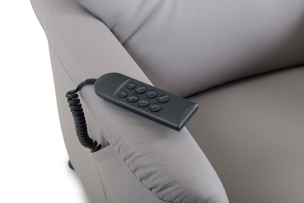 Elektrische relax CORRIDO - Grijs leder RCR CO RXET