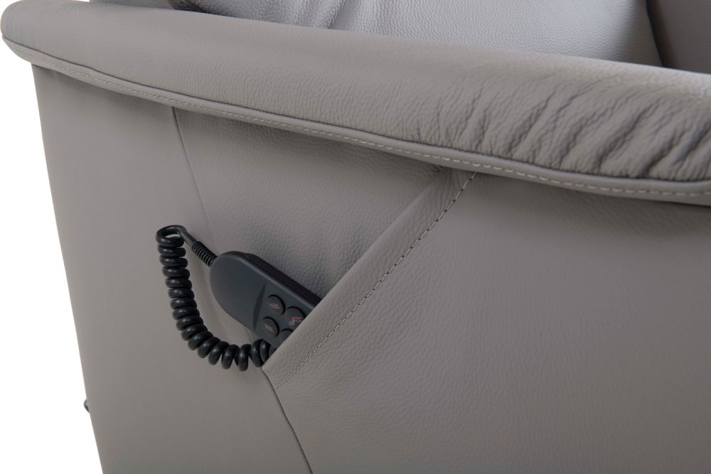 Elektrische relax CORRIDO - Grijs leder RCR CO RXET