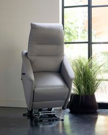 Elektrische relax CORRIDO - Grijs leder RCR CO RXET