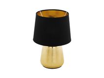 Tafellamp MANALBA 1 - Zwart/goud EGL 99331
