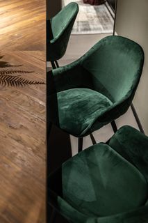 Stoel CALVIN - Groen velvet XLC CA ASTGR