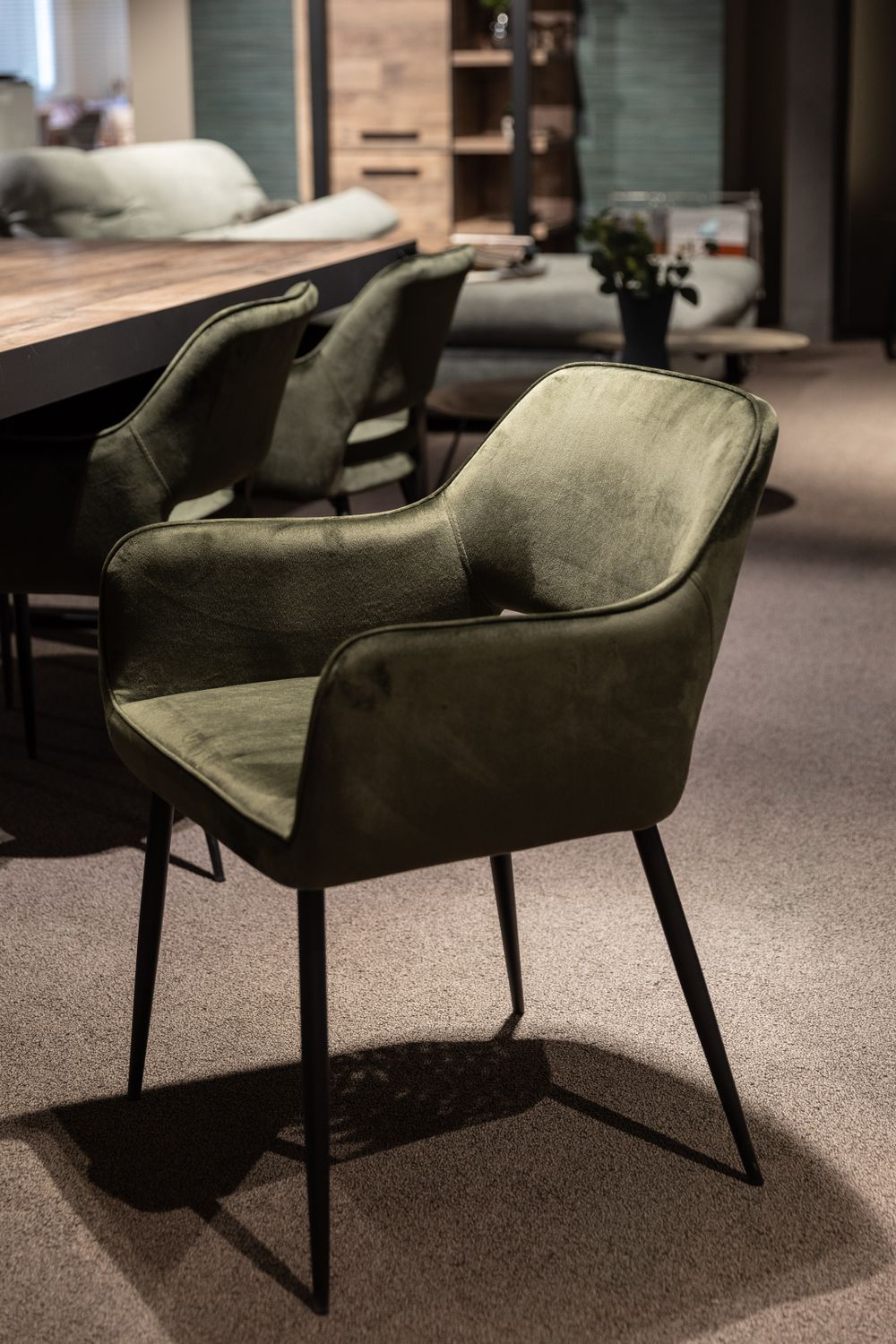 Eetkamerstoel RANJA - Olive Green ACT JA STO