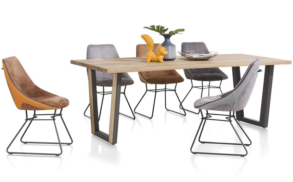 Eetkamertafel DENMARK - Oak Railway Brown XOO 36231