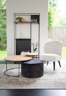 Rek links RUBIC - Naturel eik/metaal VDC RU RL