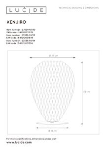 Tafellamp KENJIRO - Rotan zwart LCD035390144